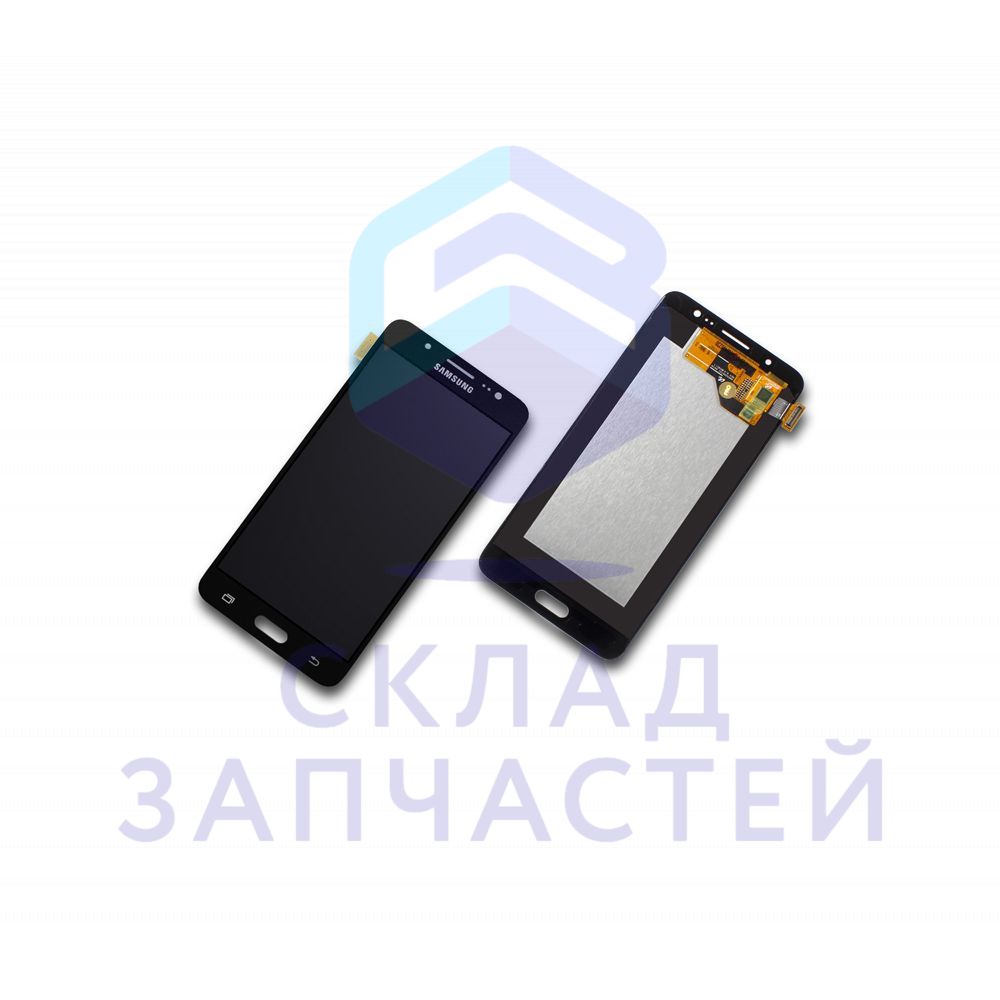 Дисплей (lcd) в сборе с сенсорным стеклом (тачскрином) (Black) для Samsung  SM-J510FN/DS Galaxy J5 (2016) стоимость, ремонт и замена по выгодным ценам.