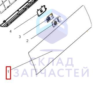 Изображение товара A0010216676B Haier оригинал, передняя панель корпуса, внутренний блок