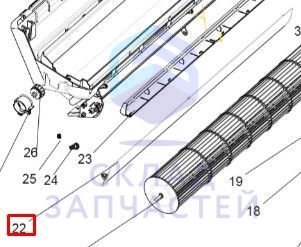 Горизонтальная жалюзи, внутренний блок для Haier AS25S2SF2FA-B (AAA86KE0100)