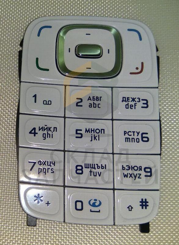 Клавиатура, Cyrillic White для Nokia 6131