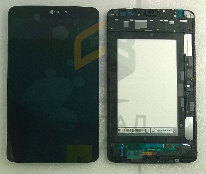 Дисплей (lcd) в сборе с сенсорным стеклом (тачскрином) и передней панелью (Black), оригинал LG ACQ86979801