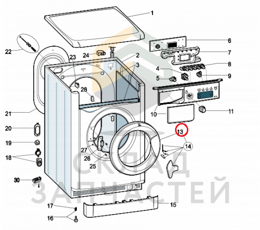 Люк для стиральной машины для Indesit IWE 7105 B (CIS).L