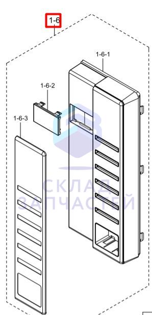 Изображение товара DE94-02606Y Samsung оригинал, панель управления в сборе