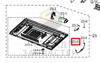 Корпусная деталь в сборе для Samsung CE118PE-X1