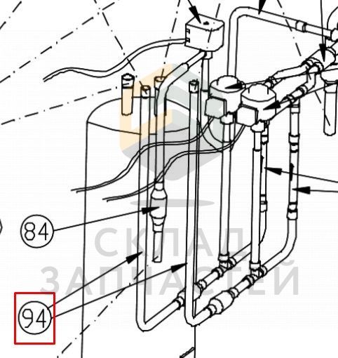 Cуперохлаждающая труба, оригинал Haier 0150703798A