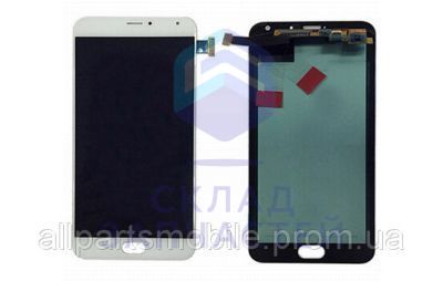 Дисплей в сборе с сенсорным стеклом (тачскрином) и передней панелью (White) для Sony F8131