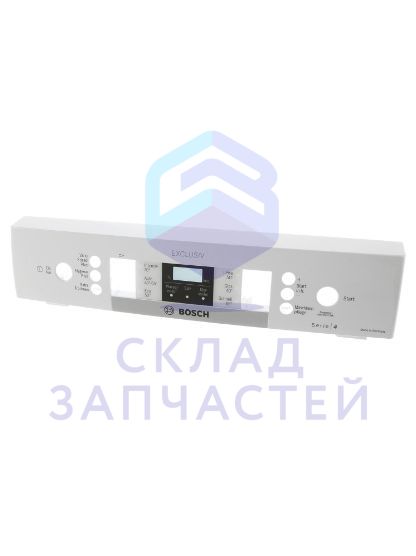 Изображение товара 11024200 Bosch оригинал, передняя панель, цвет белый 6 програ мм, 4 дополнительные функции, 24-часовой выбор времени