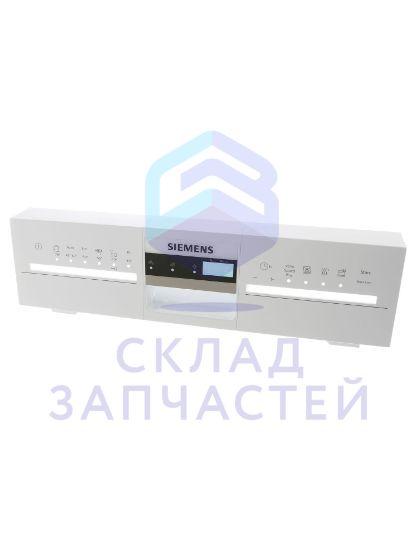 Изображение товара 11024442 Bosch оригинал, передняя панель, цвет белый 6 програ мм, 4 дополнительные функции, 24-часовой выбор времени