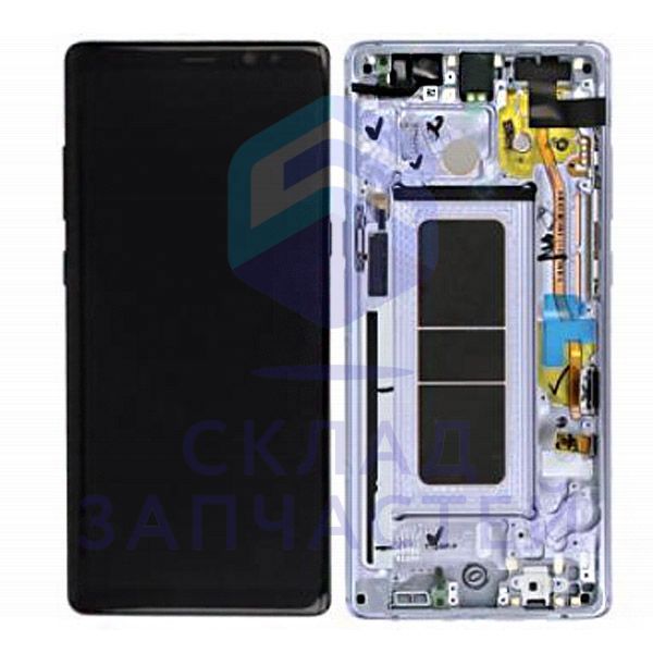 Дисплей в сборе с сенсорным стеклом (тачскрином) и передней панелью (Grey) для Samsung SM-N950F/DS Galaxy Note 8