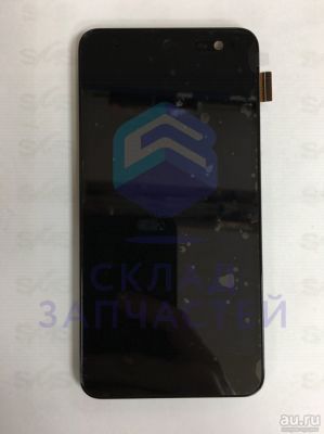 Дисплей в сборе с сенсорным стеклом (тачскрином) и передней панелью (Lime) для Sony F5122