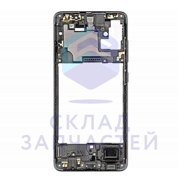 Задняя часть корпуса, цвет чёрный для Samsung SM-A515F/DSN Galaxy A51