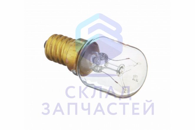 Лампа накаливания, 230В, 15Вт, E14, стекло 29мм, диаметр 25мм для Bosch KGS39A10/02