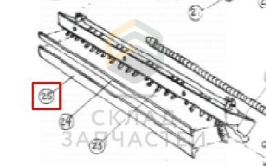 Лопасть (вниз), оригинал Haier A001A1231358