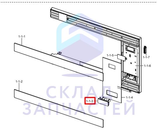 Кнопка в сборе для Samsung MG22M8074AT/EU