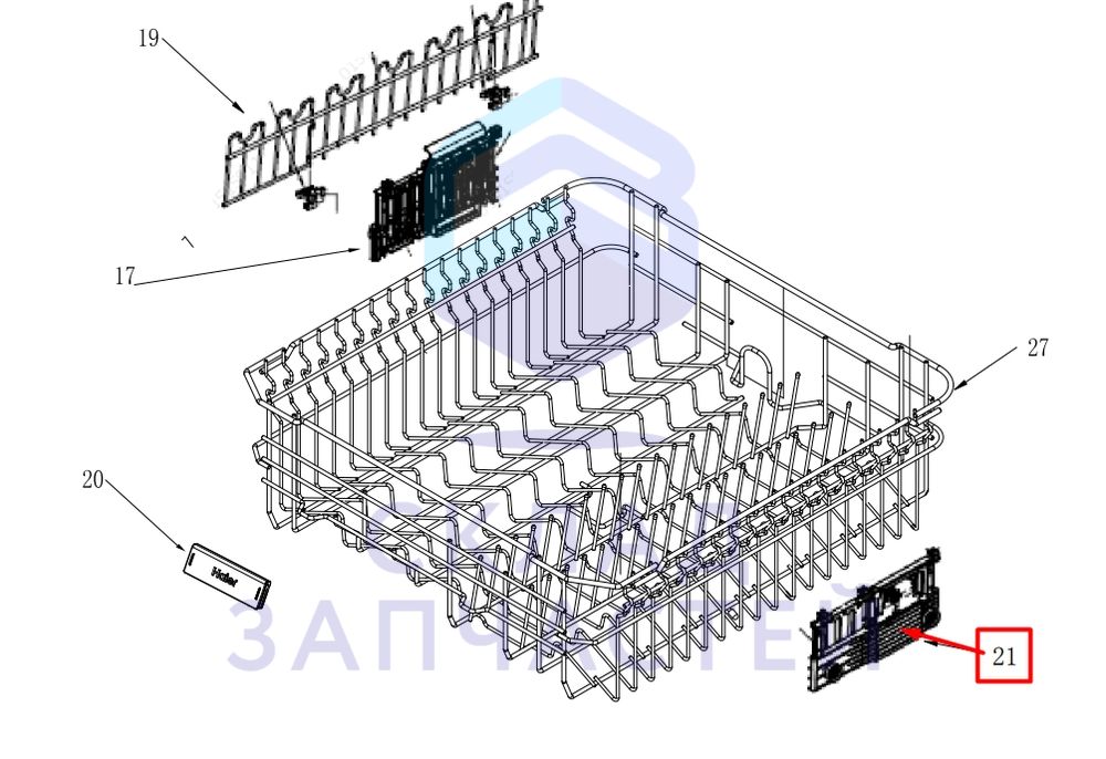 0120800913 Haier оригинал, механизм подъема корзины (правый)