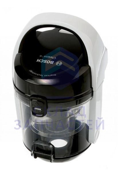 Контейнер для сбора пыли в комплекте с фильтром, объемом 1.5л,, черный/белый, для BGC05.., BGS05.. для Bosch BGS05A222/02