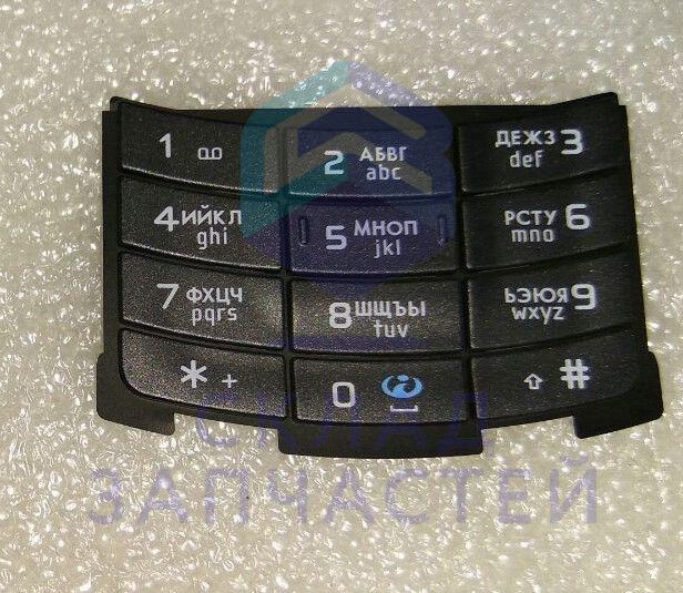 Клавиатура  набора номера (Matt Black) для Nokia N80