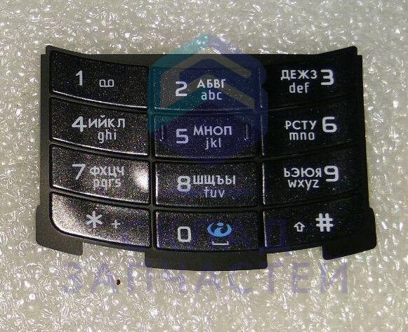 Клавиатура функциональная (Gloss Black) для Nokia N80