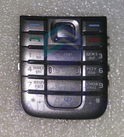 Клавиатура (набора номера) русс.лат. (Silver) для Nokia 6233