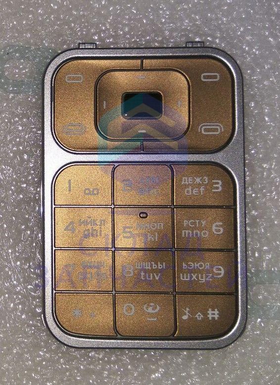 Клавиатура (набора номера) русс./лат. (Copper) для Nokia 7390