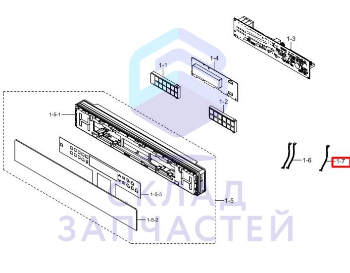 Кабель в сборе для Samsung MC35R8088LN/BW