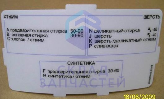 Изображение товара 2809070006 Beko оригинал Карточка программы для техники Beko