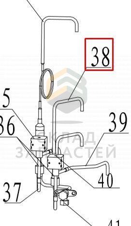 Впускная труба разгрузочного клапана B для Haier AV12NMSETA (AA8TC0E2900)